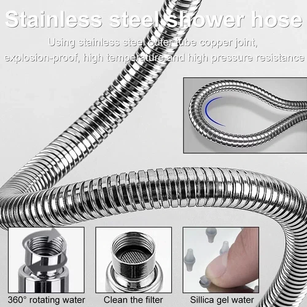 12 Inch Shower Head‎ with Extension Arm  Rain Shower head with Handheld Spray